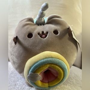 Pusheen “Pusheenicorn”Donut Log Rainbow Plush